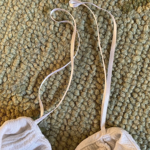 Calzedonia Cobey I White Romper I Lace-Up + Pom Pom Fringe - Picture 10 of 16